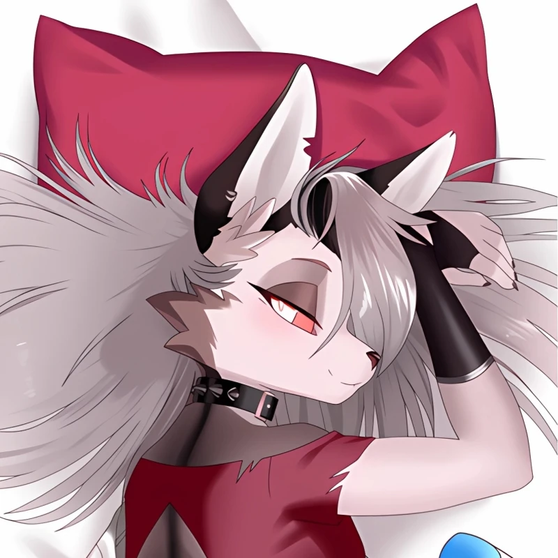 Dakimakura Anime Pillow cover Helluva Boss Loona Double-sided Print Of Life-size Body Pillowcase Gifts