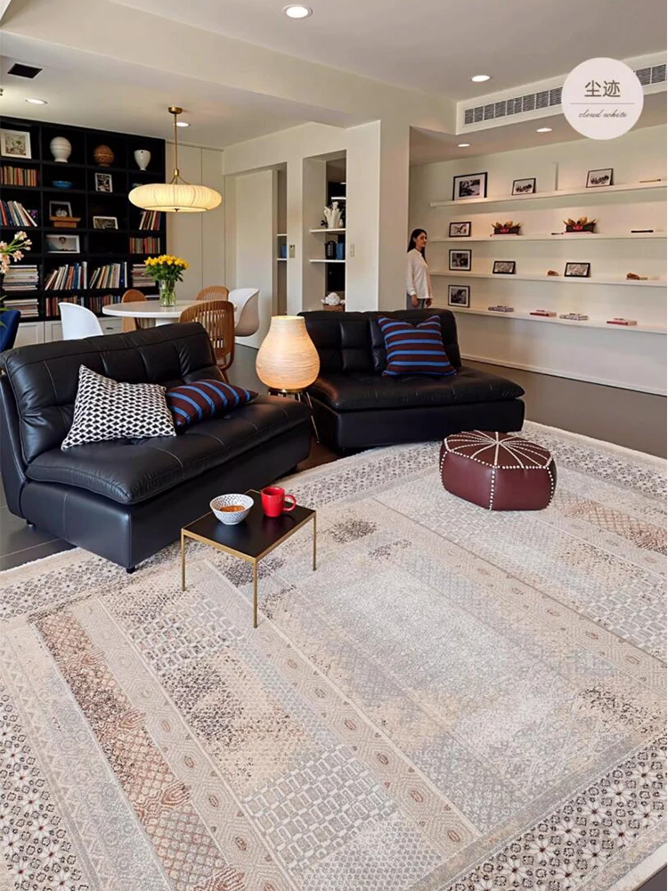 Bohemian Style Living Room Carpet American Style Large Area Carpet For Bedroom Thick Floor Mats 2025 New Sofa Coffee Table Foot