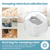 YCOC-30Pcs Dust Bag Replacement Accessories For Roborock T8, G10S, Q7 MAX, Q7 Max+, S7 MAXV Ultra Robotic Vacuum Cleaner