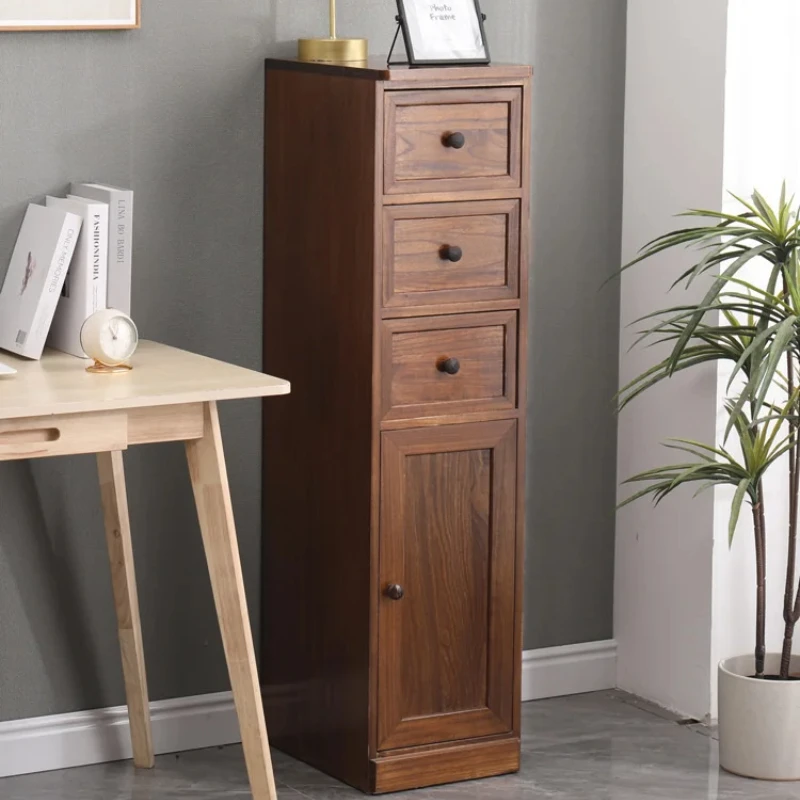 

Capable Chamber Cabinets Timber Nightstand Uncomplicated Voluminous Drawer Chest Room Corner Locker Slender Configuration