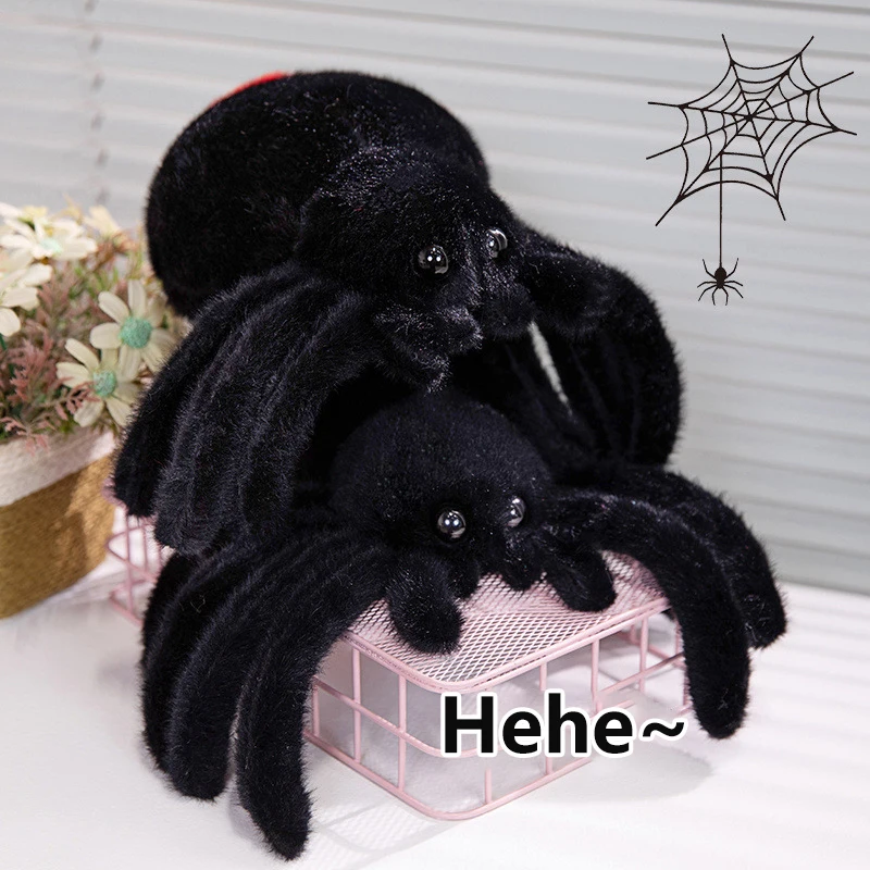 Criativo simulado aranha boneca brinquedo de pelúcia kawaii decoração para casa travesseiro engraçado complicado brinquedos macio recheado crianças brinquedos presentes