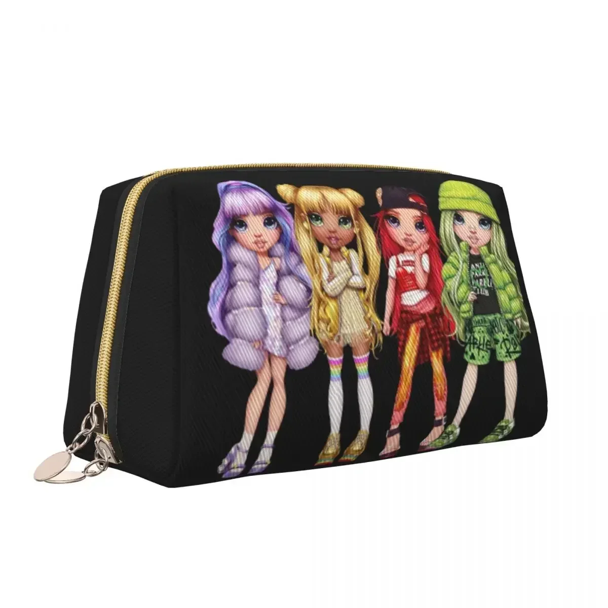 Rainbow High Dolls Toiletry Bag Portable Cartoon Animation Cosmetic Makeup Organizer for Women Beauty Storage Dopp Kit Case image 3