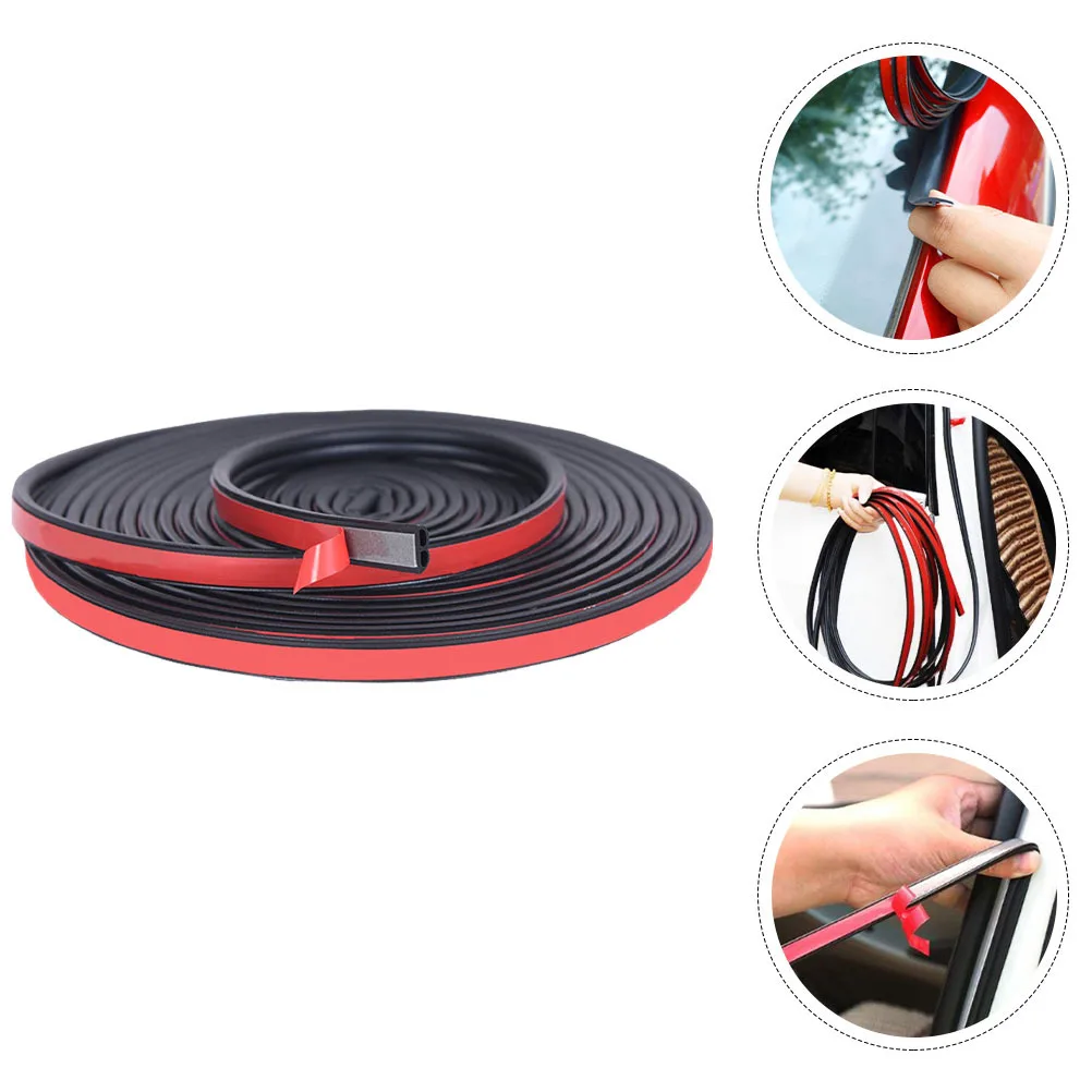 

Door Caulk Strip Soft Elastic Durable Self Adhesive Weatherproof Seal Strip for Doors Windows Windproof Noise Reduction