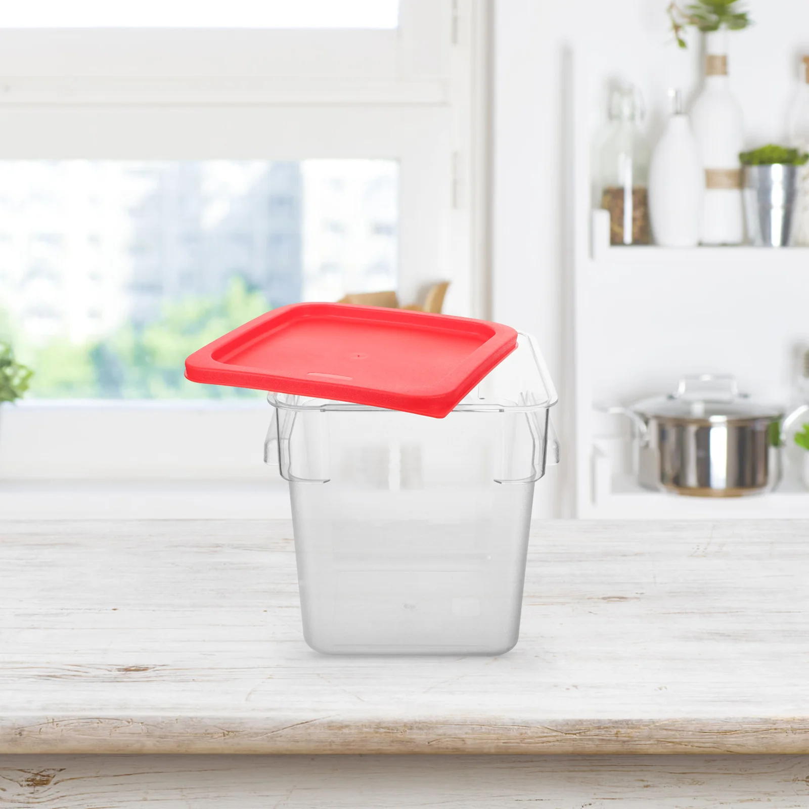 

Food Grade Storage Container 5.5L Airtight Rice Container For Kitchen Pantry Dry Beans Cereal Grain Flour Storage Bin