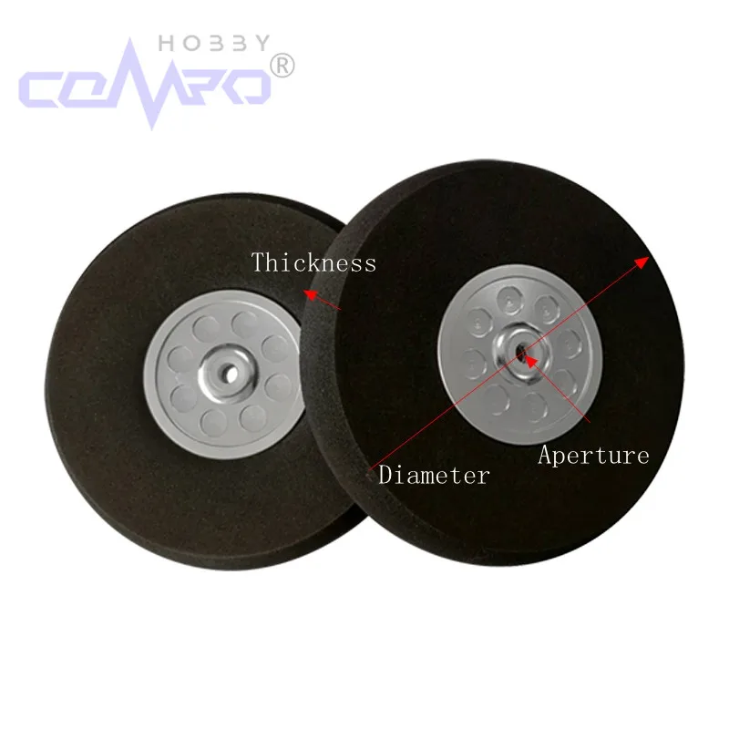 1 Pc CNC Landing Gear ล้ออลูมิเนียม Hub EVA โฟมล้อฟองน้ํายางยางสําหรับ FIXED Wing RC เครื่องบินเครื่องบินเปลี่ยน