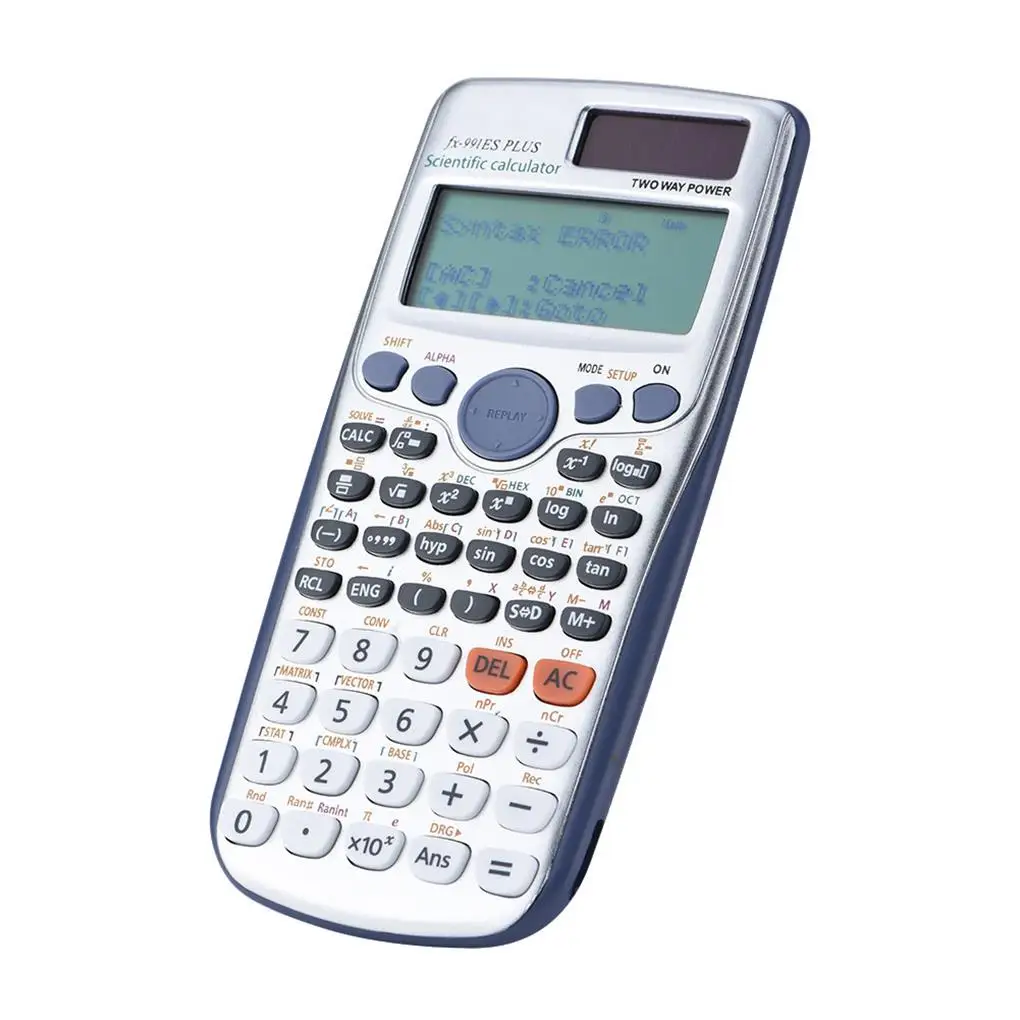 Calculadora Original de FX-991ES-PLUS para estudiantes, 417 funciones, ordenador, escuela, oficina, suministro de gráficos de energía