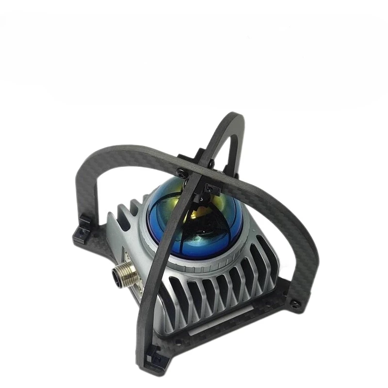Carbon Fiber Protective Cover UAV Radar Guard Frame-structured Omni-directional Protection for MID360 LiDAR Outdoor Exploration