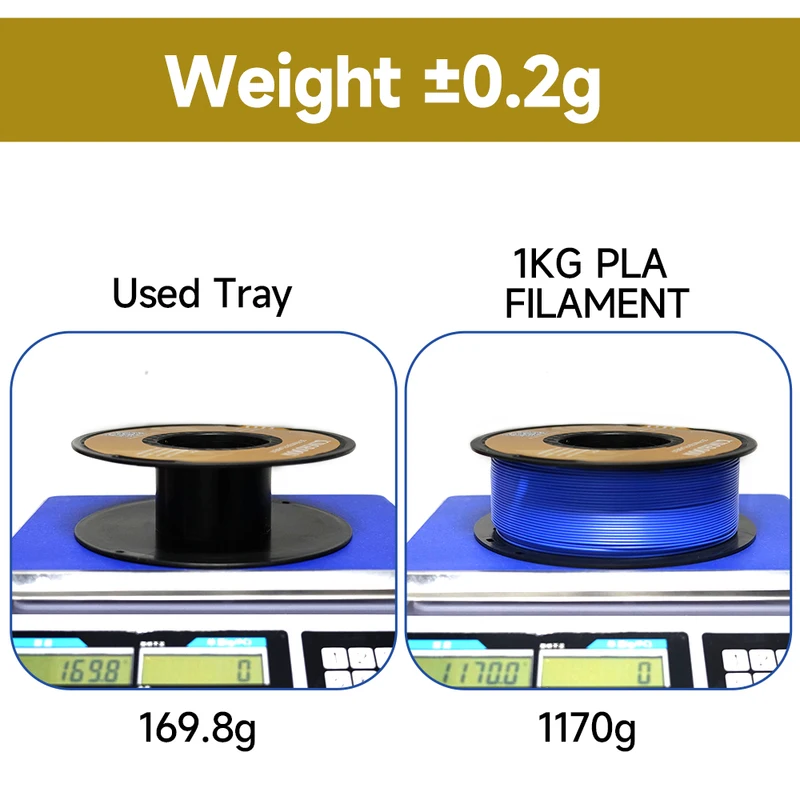 Filamento PETG Kingroon para Impressora 3D 1.75mm 5KG 10KG Cores Mistas — foto 4
