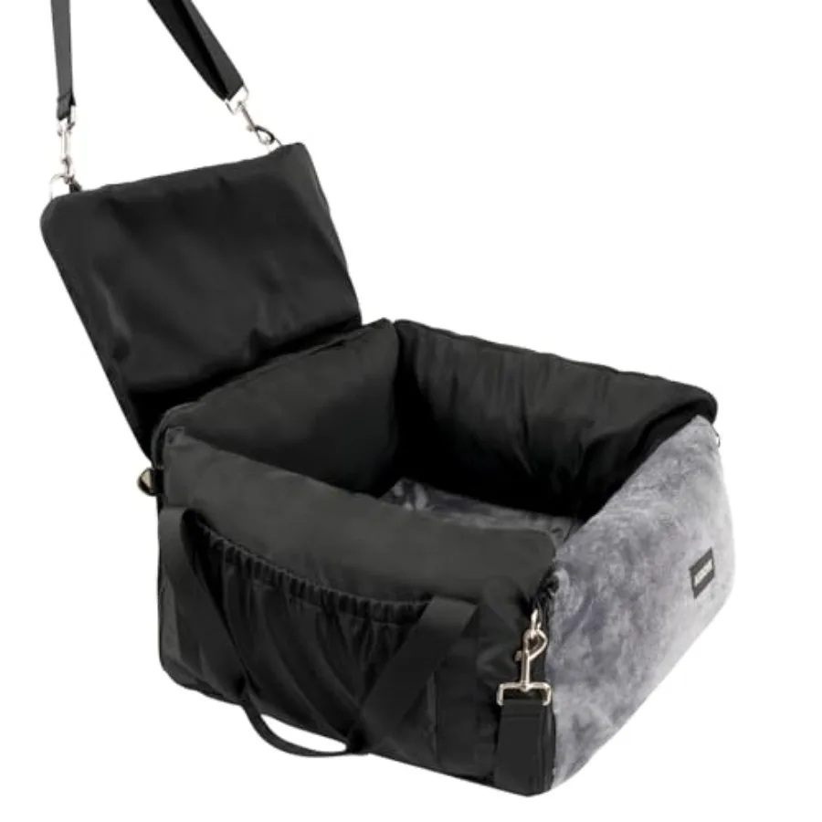 

Dog Car Seat Cover for Cars Dog Seat Cover Hammock Non-Slip Backseat Extender with Mesh Window Safety Leashes Pockets Waterproo
