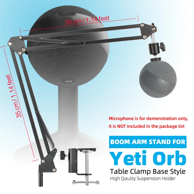 Replacement For Logitech G Yeti Orb Parts Desktop Suspension Boom Arm Microphone Tabletop Stand Mic Holder Scissor Bracket