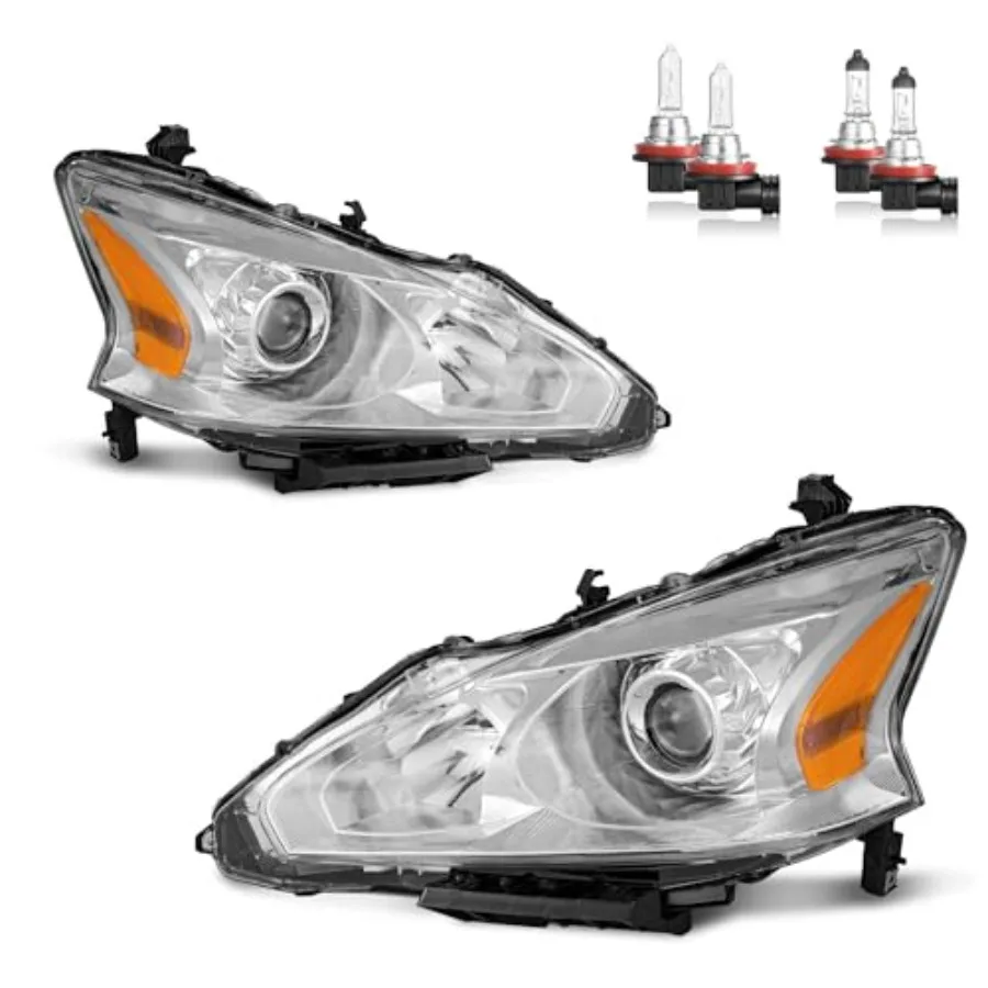 

Headlights Assembly for 20132015 Nissan Altima 4Door Sedan Headlamp Replacement Left + Right Side Designed for Enhanced Visibil