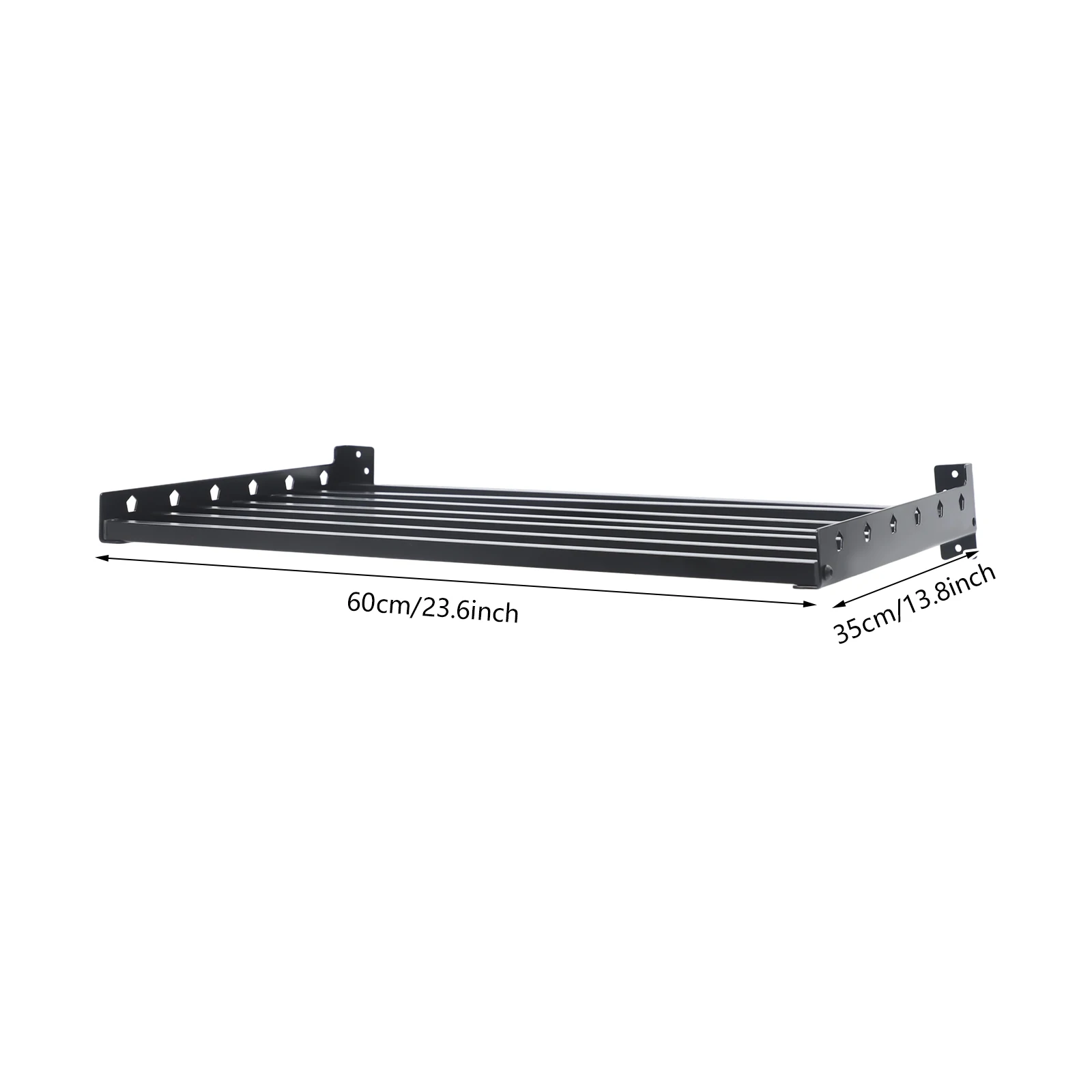 Microwave Oven Rack Wall Mounted Oven Shelf Space Saving Kitchen Storage Shelf 110.23lbs Load-bearing Capacity