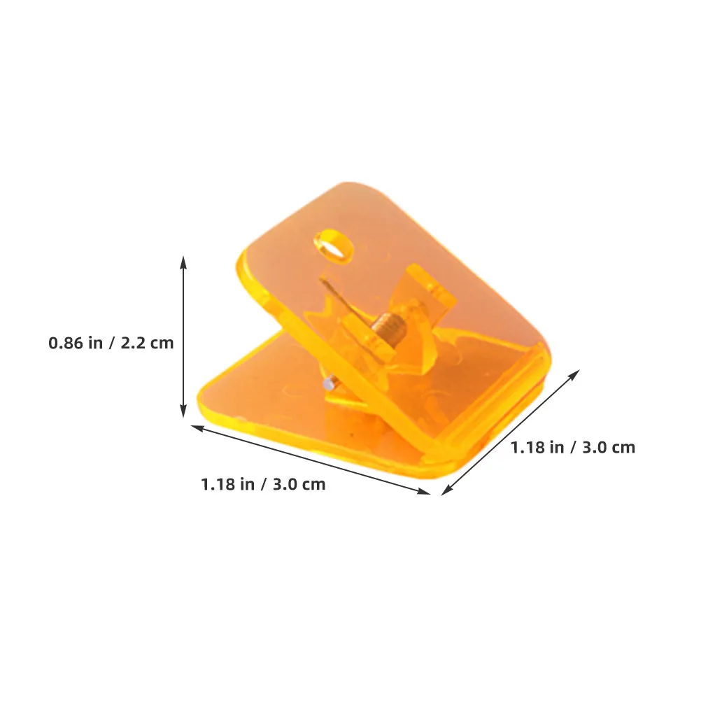 20Pcs Compact File Clips Multi-Function Picture Clamps for Documents Files Receipts Planners Office Organization Study Supplies