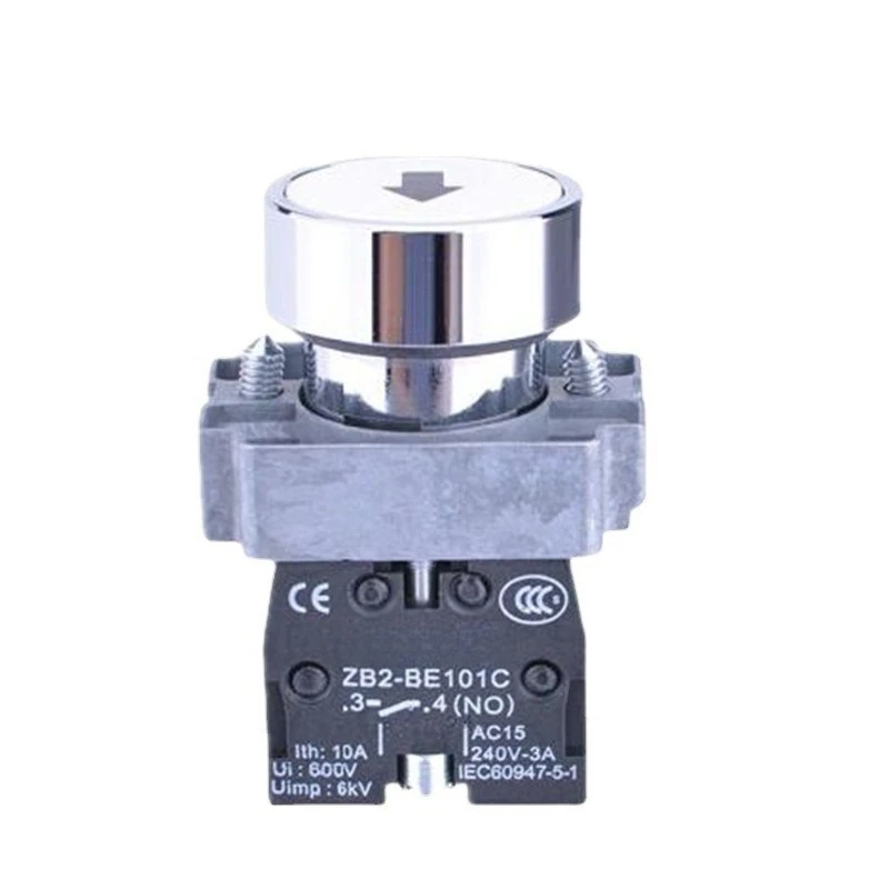 10pcs Pushbutton Switch with Function Symbol Redgreen Black and White Arrow Button XB2BA3341C ZB2-BE101C