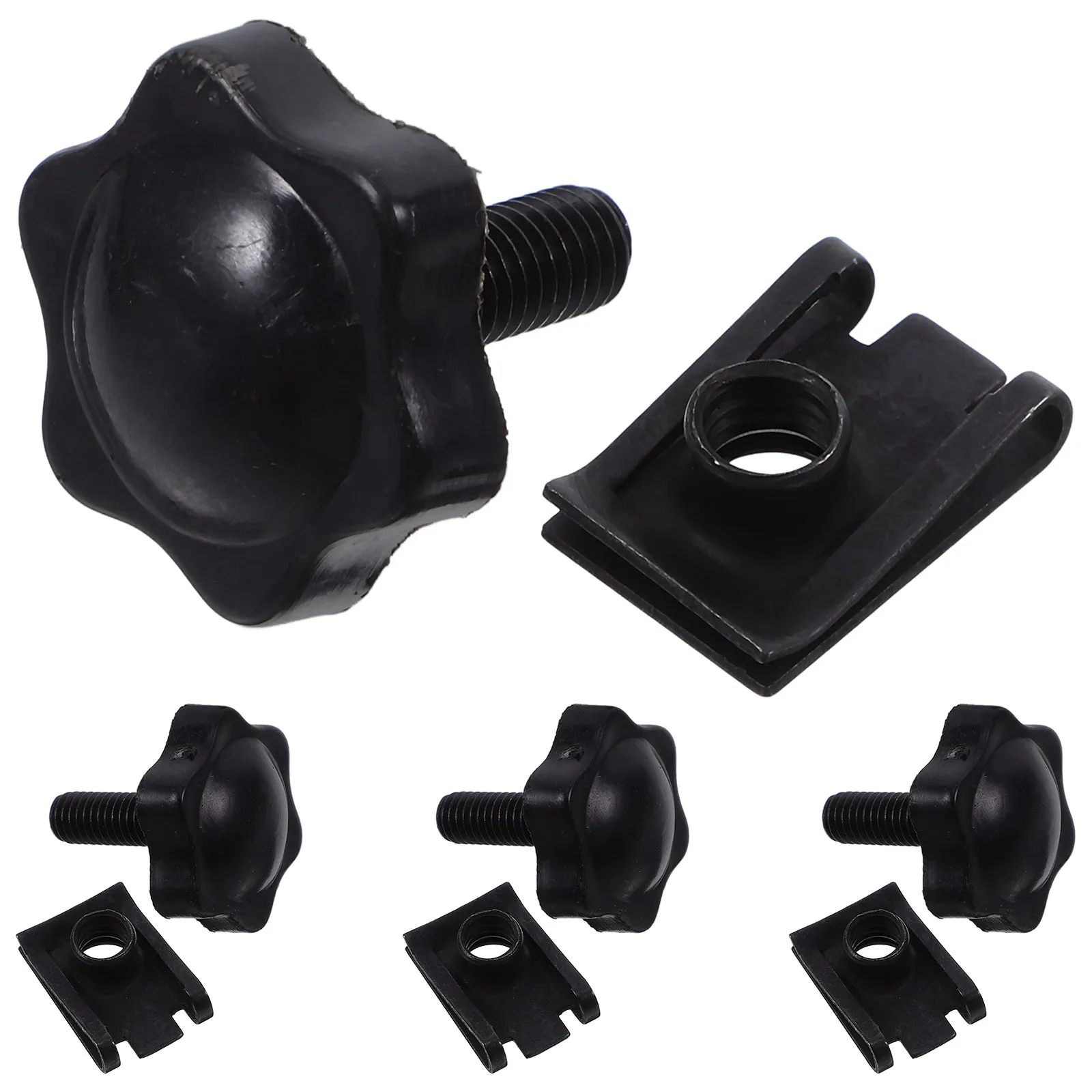 

4Pcs Motorcycle Saddlebag Mount Screws Anti-Theft Lock Kit Secure Saddlebag Mounting Bolts Knurled Screw Knobs