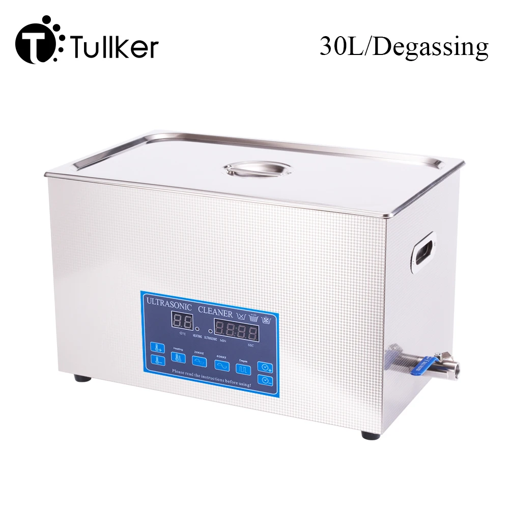 30L Industry Sweeping Frequency Degas Ultrasonic Cleaner Automatic Metal Mould Parts Dirty Remove Ultrasound Bath 28KHZ Optional