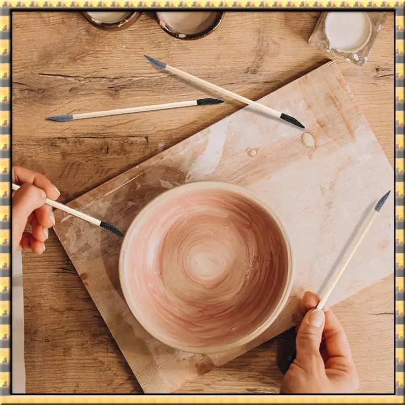 

Верхние шлифовальные палочки AT03 50 шт., двусторонние шлифовальные инструменты, зернистость 120/280 для изготовления моделей, 5,4 х 0,2 дюйма