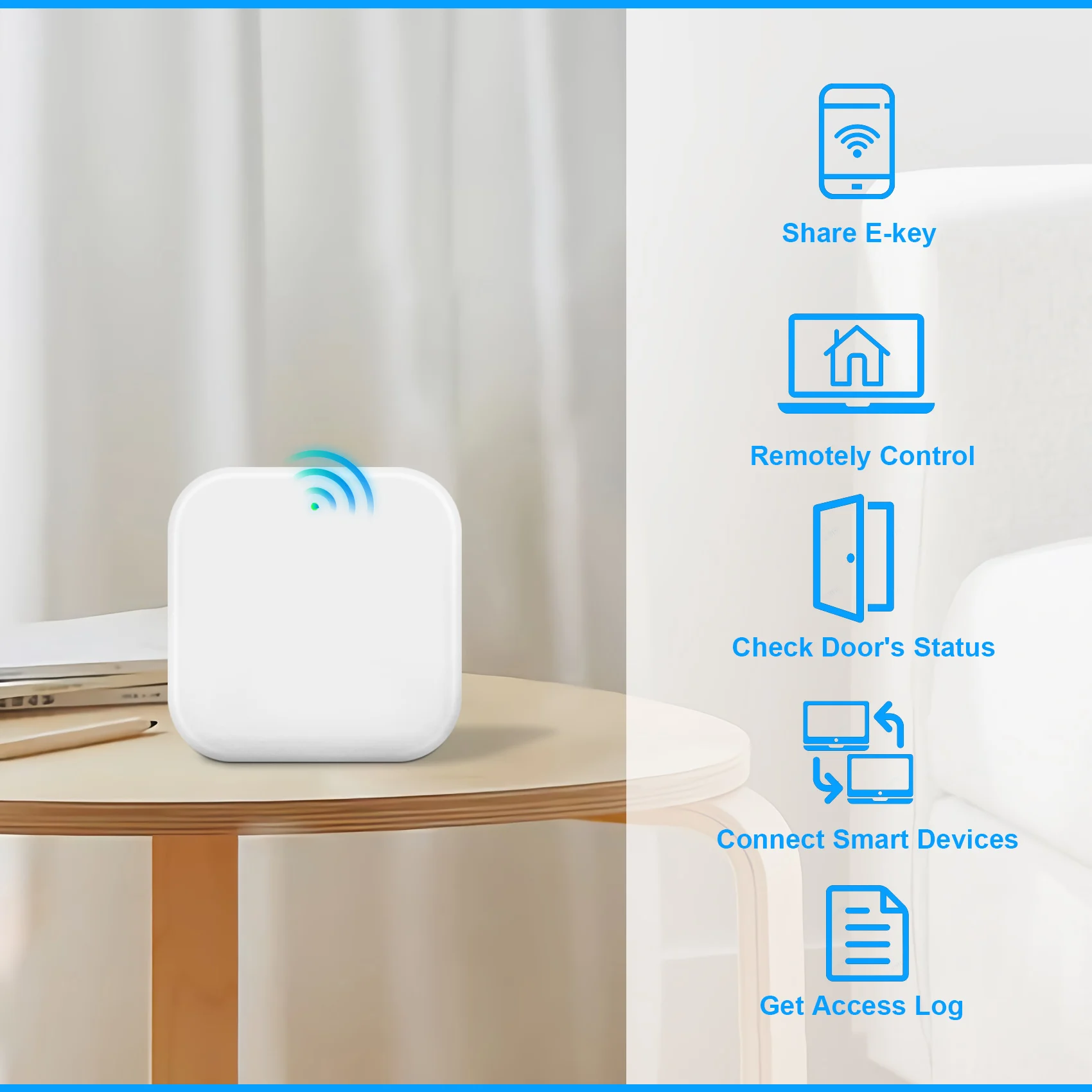 

B24B G2 Gateway For TT Lock APP Bluetooth Smart Electronic Door Lock Wifi Adapter