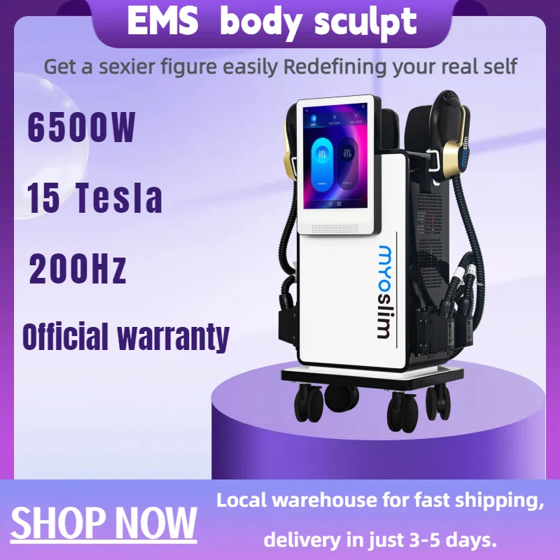 

RF MYOsilm Sculpt Machine Скульптура тела 6500 Вт Электромагнитная потеря веса Технология стимуляции мышц жира Салон