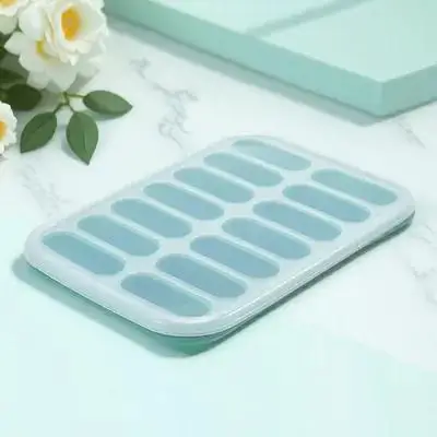 

Silicone Ice Cube Tray Mold for Cake Pop Sausage Green Baking Easy to Clean Fondant Mold Home Professional Use