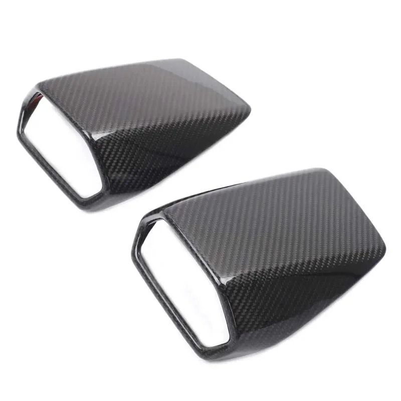 Real Carbon Fiber For Lamborghini Hurricane 580 2014-2021 Car dashboard center console gear panel decorative cover sticker kit 2
