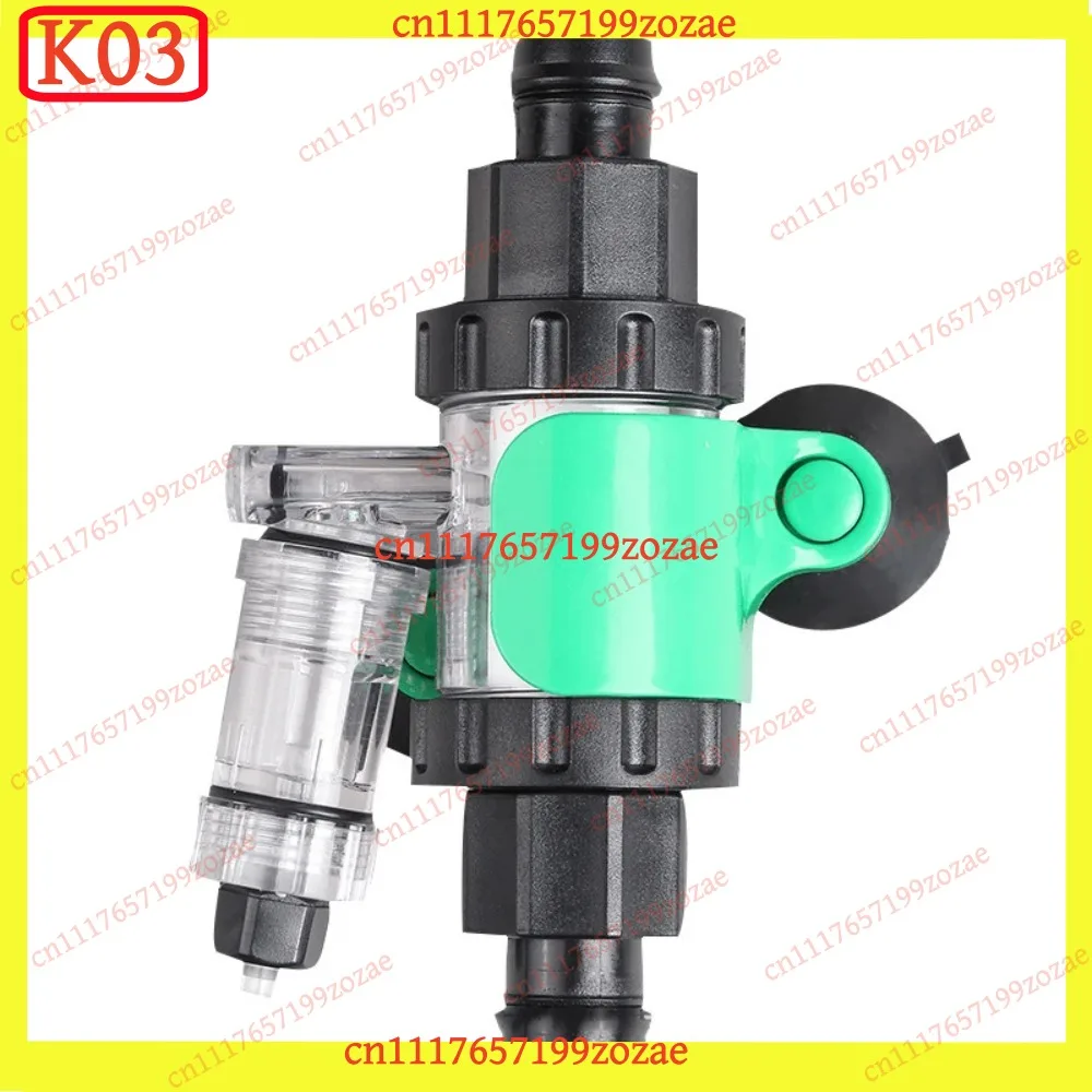 k03 CO2 Diffuser with Bubble Counter Check Valve Enhanced Dissolution for Aquarium Fish Tank, Replacement Parts
