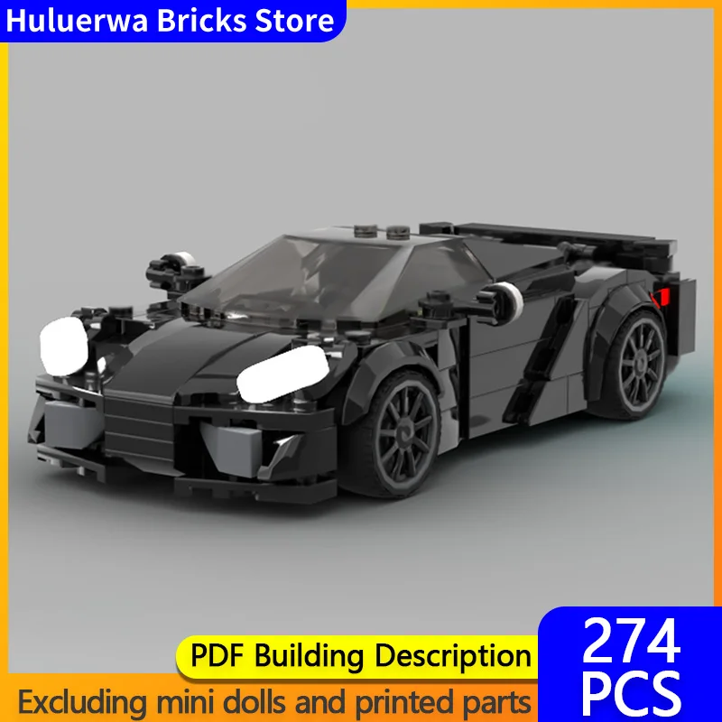 

Speed Racing Car Model MOC Building Bricks Spyder Top Tier Sports Car Modular Technology Children Holiday Gifts Assemble Toys
