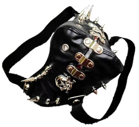 Punk Spikes Skull performance Cool Men Mask