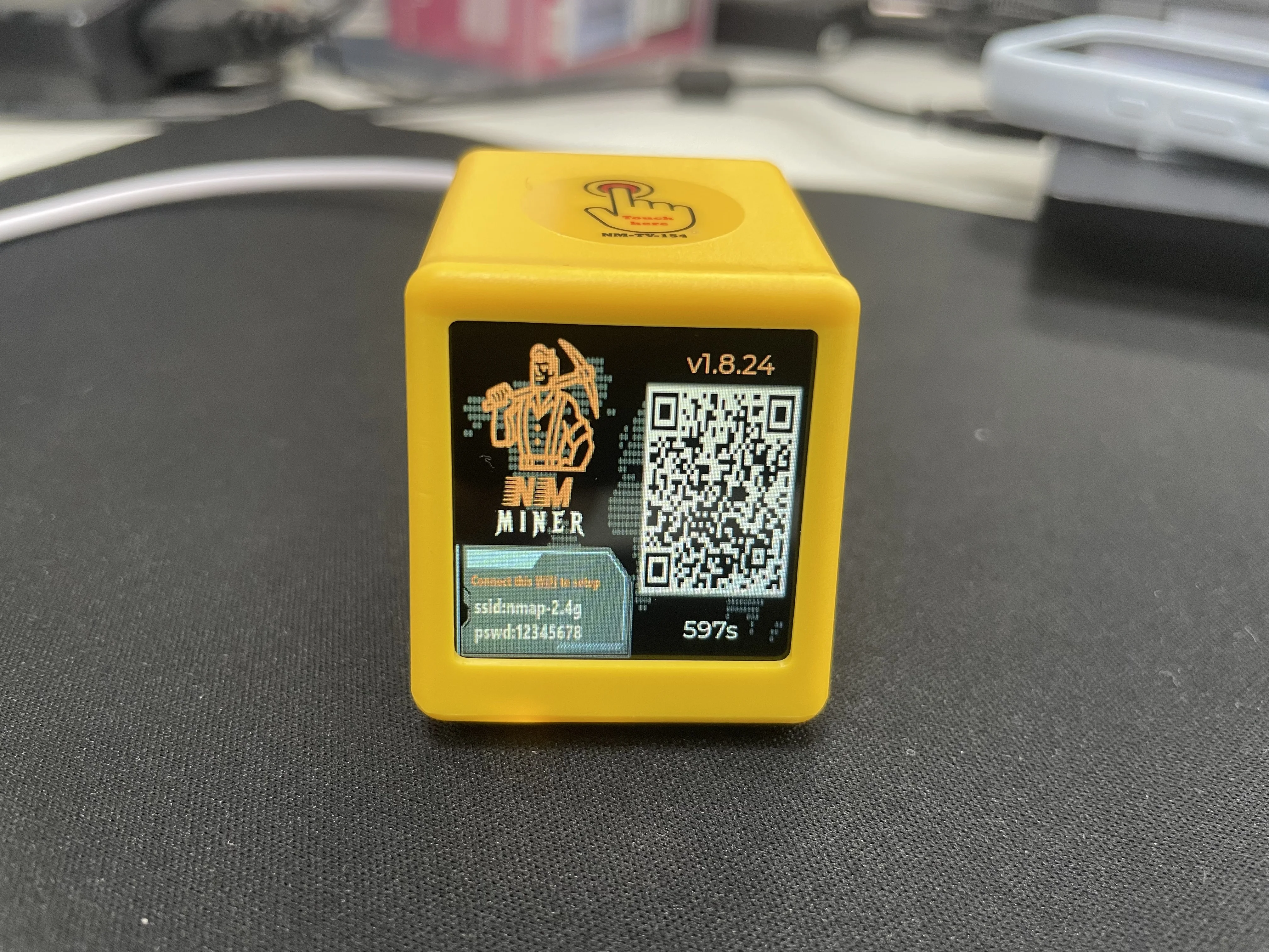 NMMiner ESP32 BTC Solo Miner 1000KH/s Bitcoin Lottery Miner | Colorful Smart TV Screen | Silent Desktop Clock Gift
