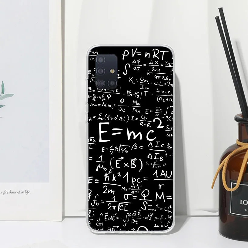 Physics Chemical Mathematics Phone Case For Samsung A51 A41 A31 A21S A11 A01 A71 A50S A40 A30S A20E A10S A70 A6 A7 A8 A9 Plus Ba