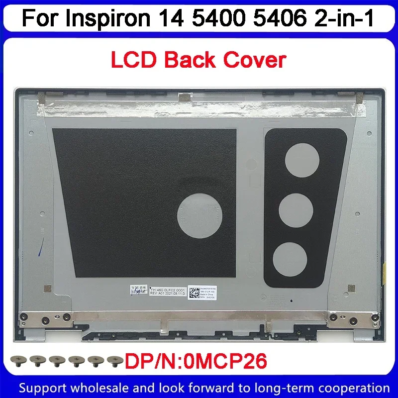 2 em 1 lcd tampa traseira para dell Inspiron 14, 5400, 5406, mcp26, 0mcp26, novo