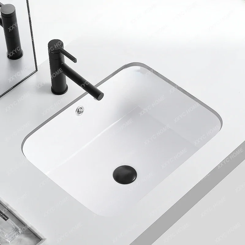 Deepening Drop-in Sink Embedded Ceramic Basin Single Basin Rectangular Ultra-Deep Washbasin