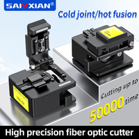 SAIVXIAN HB-08 Fiber Cutting Knife Hot Melt Cold Splicing High Precision Fiber Fusion Splicing Machine Tool Set Fully Automatic