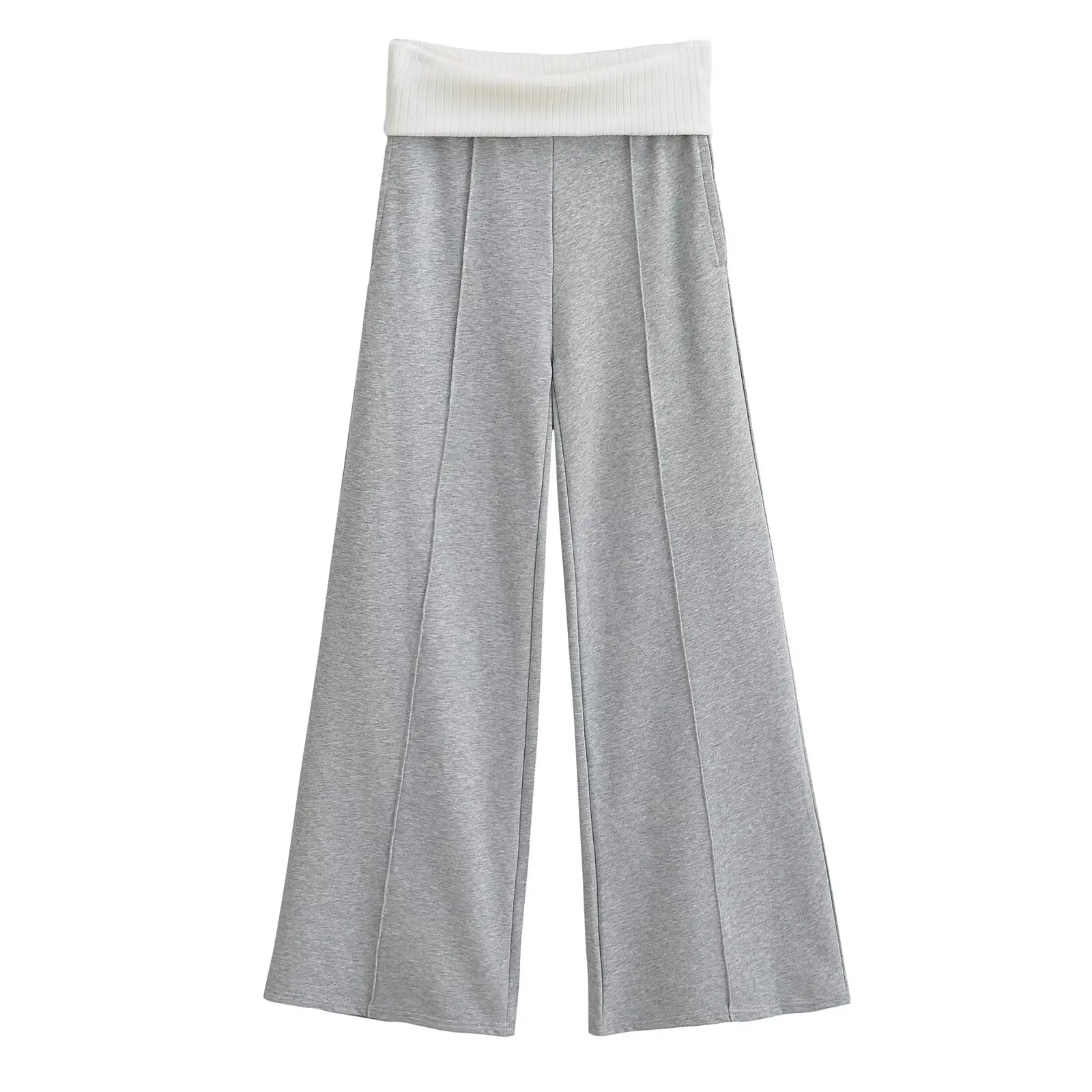 American Sle Hot Girl Pantaloni a gamba larga Pantaloni sportivi a gamba dritta slim casual larghi da donna Pantaloni lunghi fino al pavimento