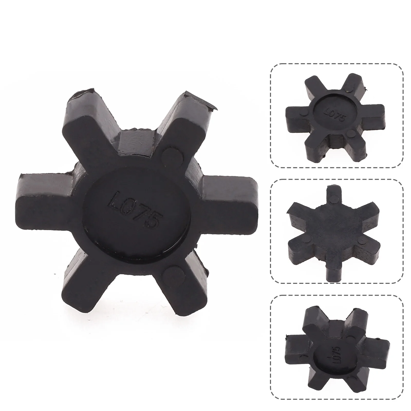 Solid Design Rubber Spider Insert for L075 For Lovejoy LJaw Coupling Enhanced Stability and Power Transmission