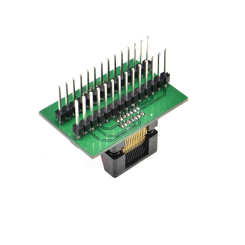 SSOP28 TSSOP28 TO DIP28 Programmer Adapter Socket 0.65mm Pitch TSSOP to DIP Converter IC Body Width 4.4mm 173mil OTS-28-0.65-01