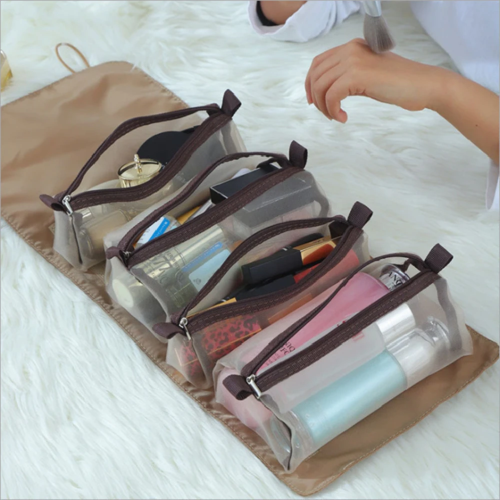 

Women Outdoor Multifunction travel Cosmetic Bag Toiletries Organizer Waterproof Female Storage Make up Cases Foldable Ladies Bag