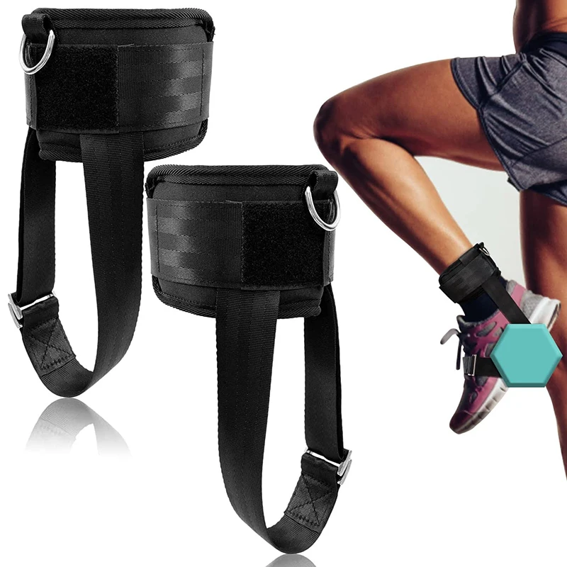 1pcs Adjustable Weight Dumbbell Ankle Straps for Cable Machines Comfort Padded Gym Workout Ankle Straps for Butts Leg Kickbacks