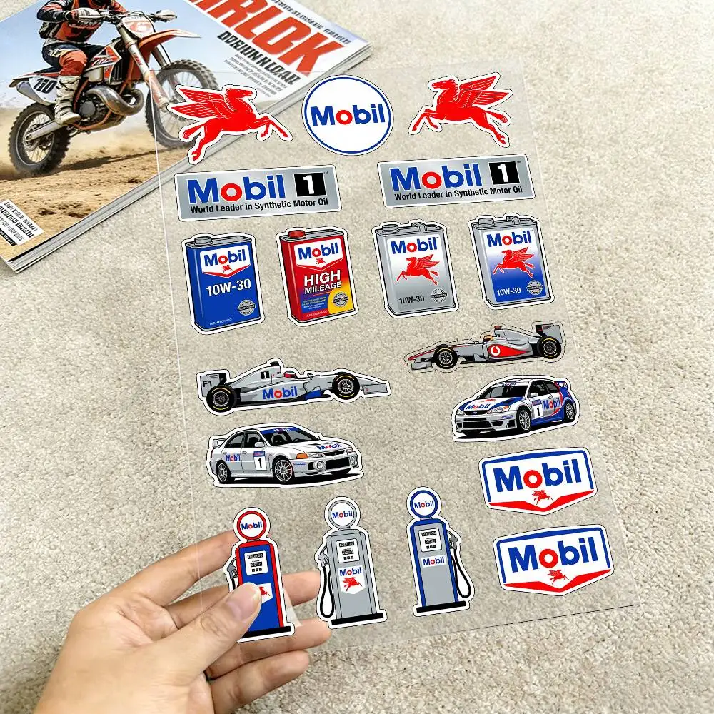 

For Mobil Waterproof Reflective Motorbike Stickers Easy Peel Removable Decals For Motorcycle Car