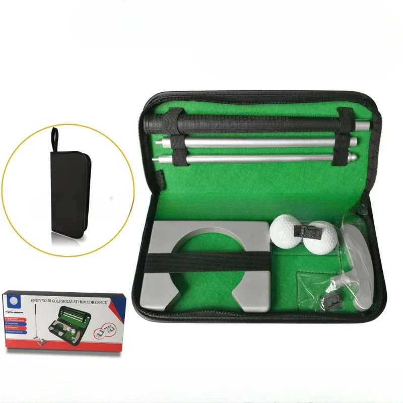 Portable Golf Putter Set with Auto Balls and Cup Holder 3 Sections 87cm/34in Golf Putter for Outdoor Golf Putting Practice