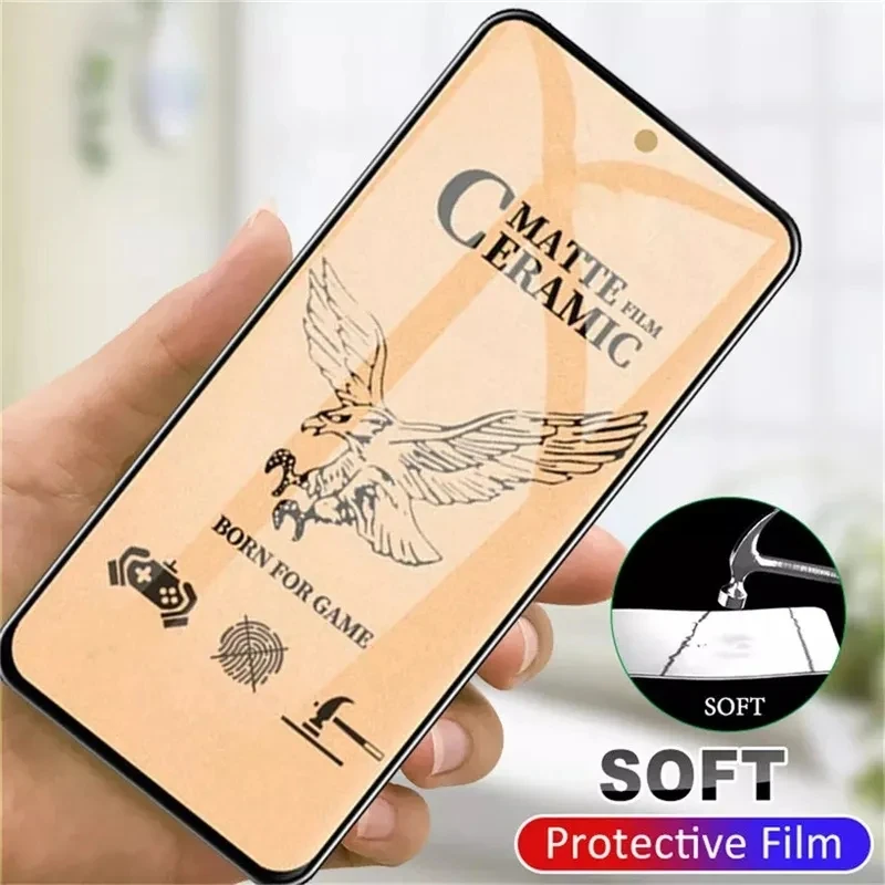 4PCS Screen Protector For Samsung S24 S22 S21 Plus S23 FE Matte Ceramic Film For Galaxy A55 5G A35 A54 A15 A34 A14 A53 Soft Film