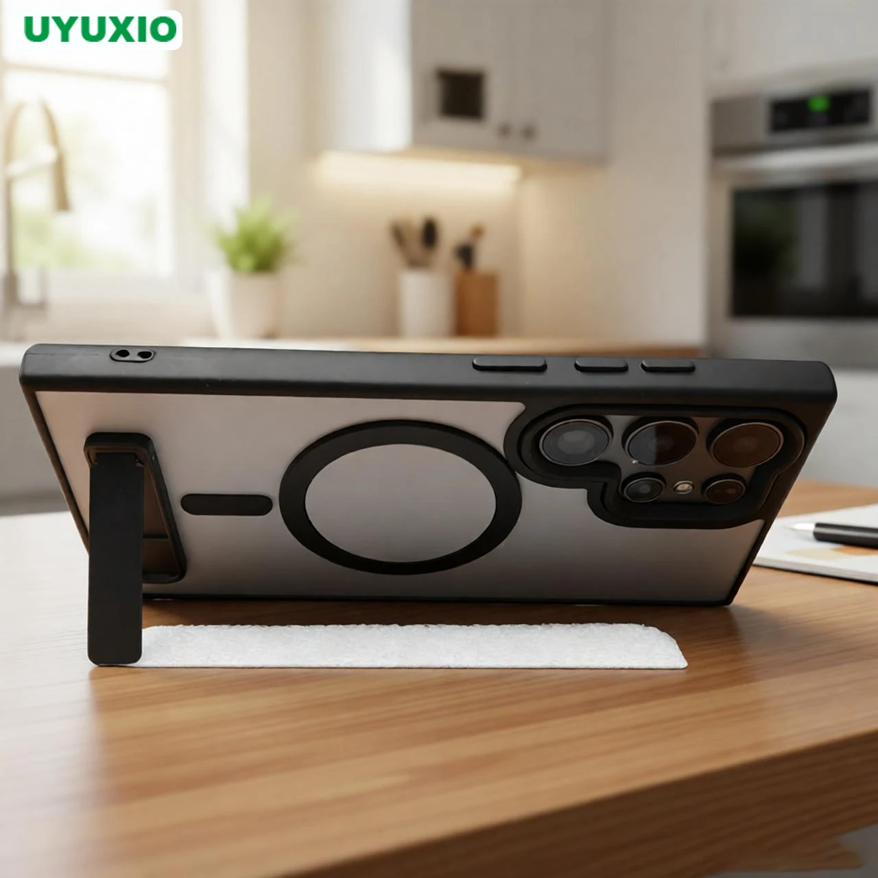 UYUXIO Magnetische Standhülle für Samsung Galaxy S26 A05 A06 A16 A26 A35 A36 A55 A56 S25 S23 S22 Ultra Cover mit Ständer