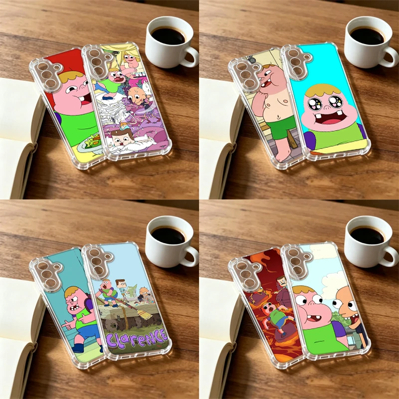 Funny C-Clarence Phone Case For Samsung A12 A13 A14 A22 A23 A24 A32 A33 A34 A52 A53 A54 Galaxy A02S A03CORE A04E A04S NOTE10 20U