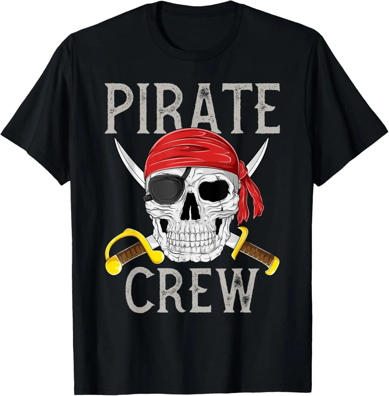 

Pirate Crew Jolly Roger Flag Skull Family Matching Pirates T-Shirt