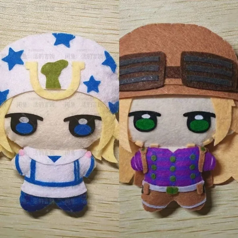 

Аниме-атрибутика JOJO7 Steel Ball Run: Фигурка Джонни Джостара, подвеска из нетканого материала, гироскопическая фигурка Зеппели, брелок-игрушка, подарки