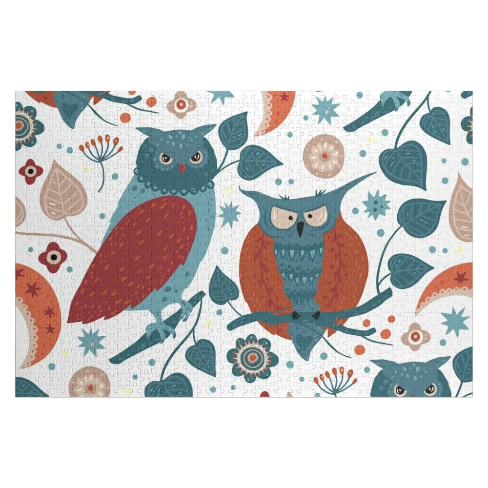 owl and nocturnal nature Jigsaw Puzzle Custom Wood Customized Kids Gift Custom Jigsaw Personalized Puzzle