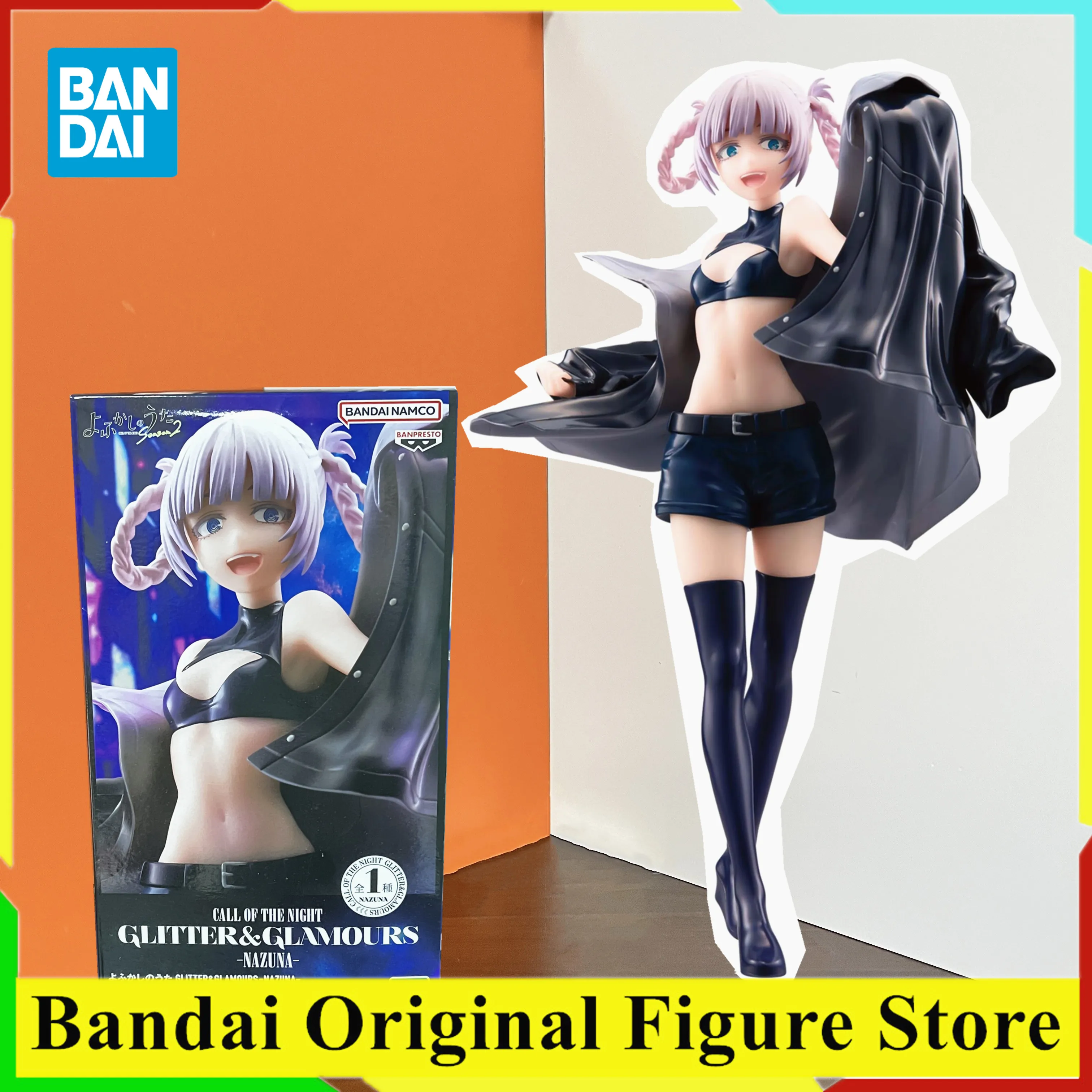 

Оригинальная фигурка BANDAI Yofukashi no Uta Nanakusa Nazuna Glitter & Glamours, игрушки BANPRESTO CALL OF THE NIGHT, модель из ПВХ