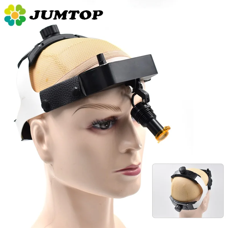 JUMTOP Dental LED Headlight Oral Lamp Surgical Light Lab Headlamp for Binocular Loupes