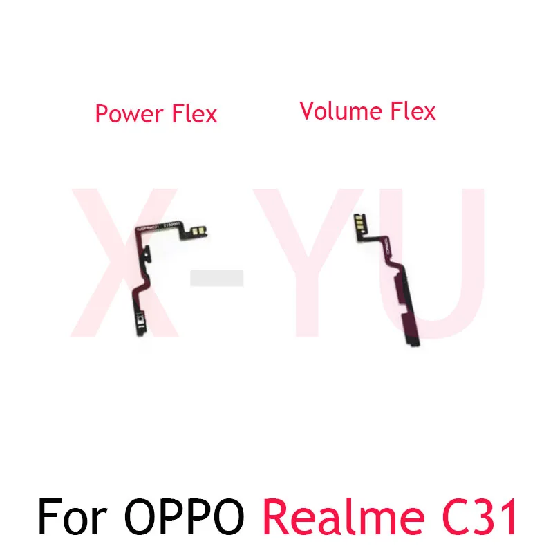 

10PCS For OPPO Realme C31 C33 C53 C55 Power On Off Switch Volume Side Button Flex Cable