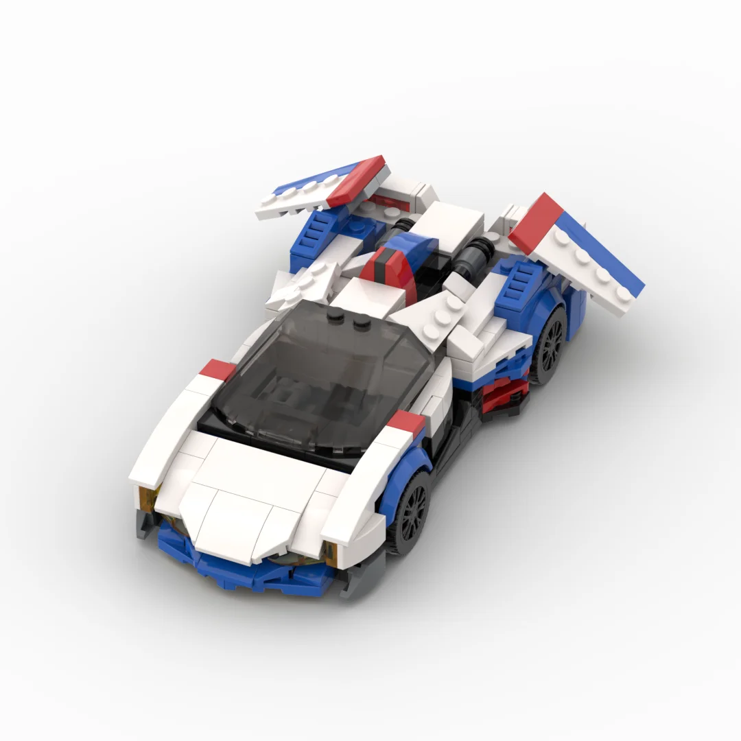 MOC The ASRADA GSX equation racing sports car Vehicle Speed Champion Racer Building Blocks Creative Garage Toys for Boys